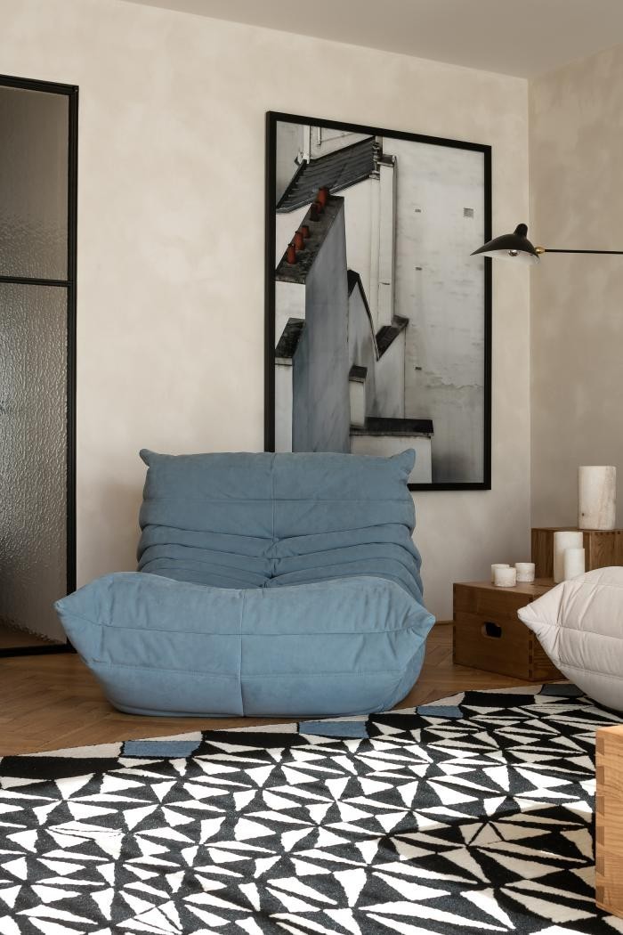 复古与现代完美融合的比利时公寓设计-7