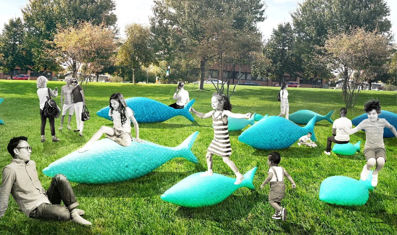 米尔河公园地形工程丨美国康涅狄格-14