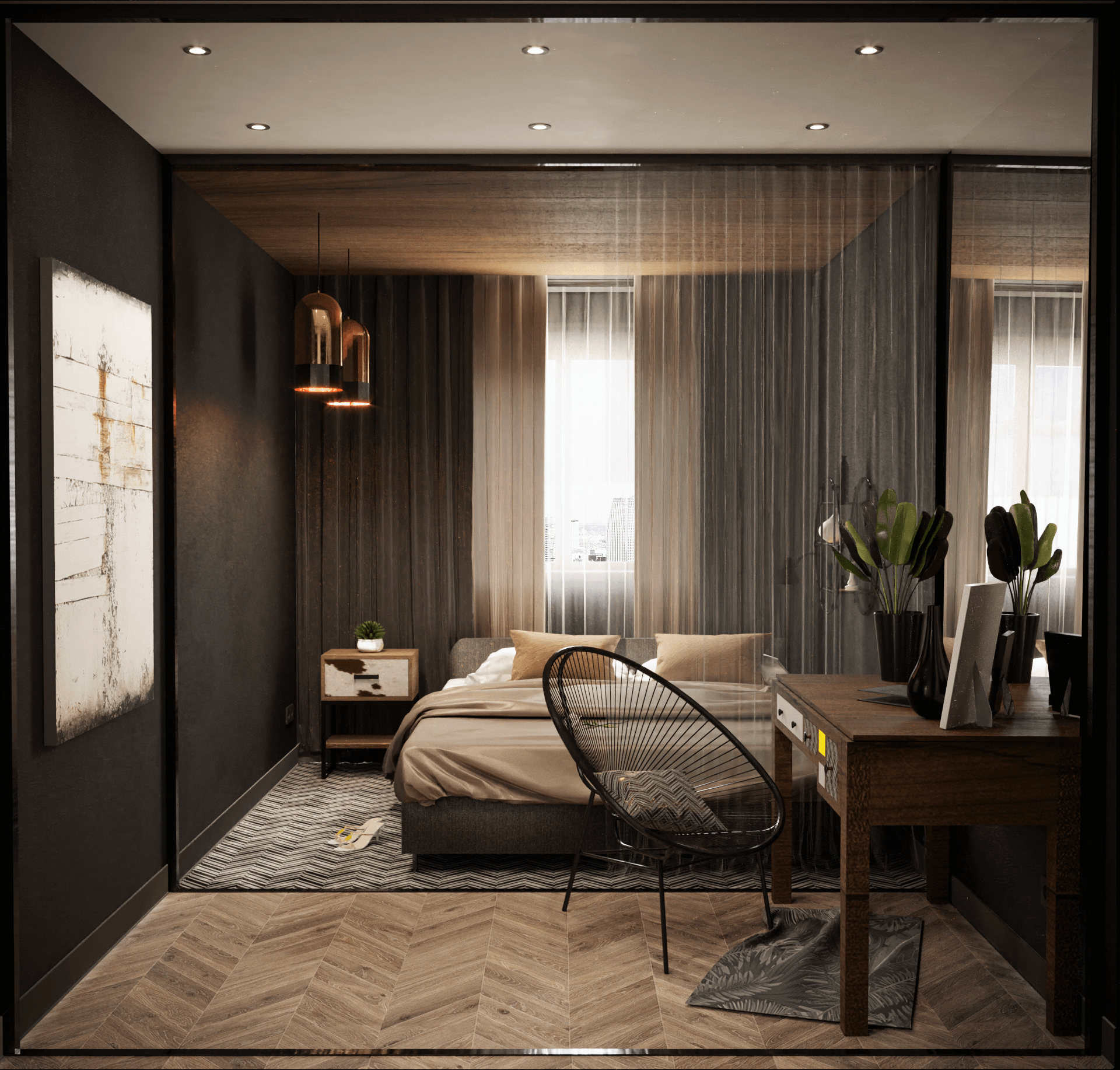 Threeroom apartment 设计与可视化丨Golubev Dmitriy-7
