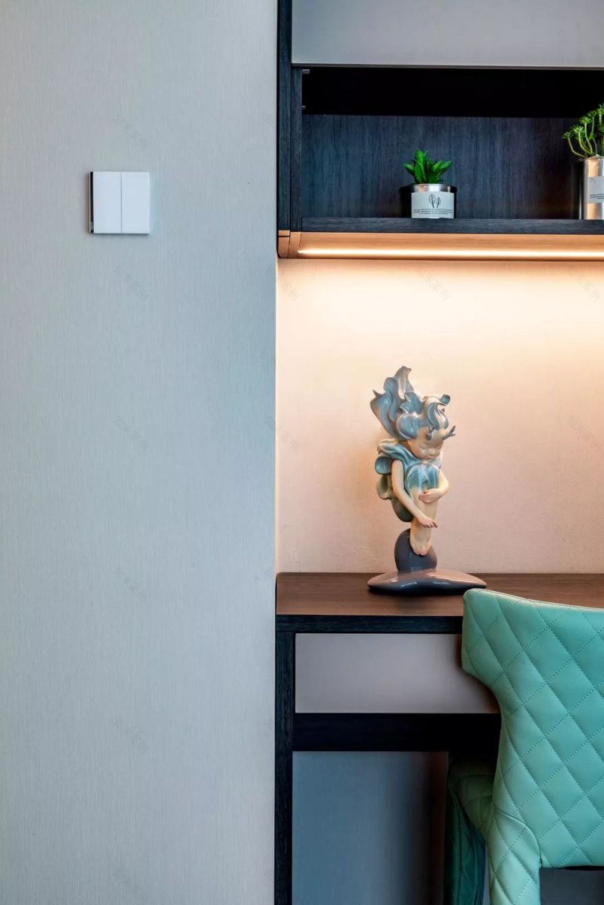 陈洁新作 | 度灰格调空间,金属皮革跨界碰撞-50