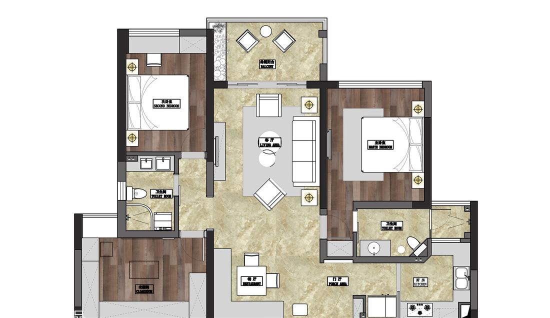 《蓝颜》平层设计 | 温馨工业风，打造浪漫回忆空间-13