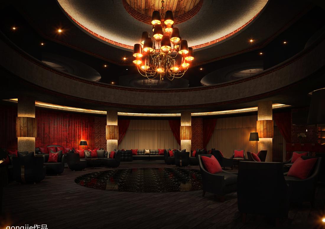 瑞 RED Lounge 时尚天花布置-6