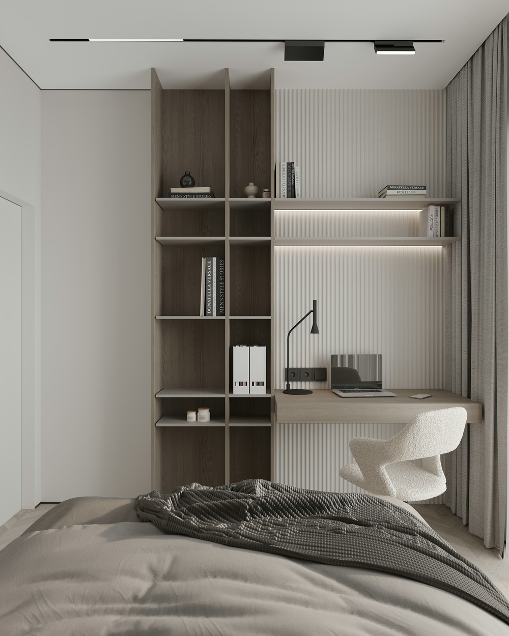 91㎡简约风住宅设计 既精致又有质感！-11