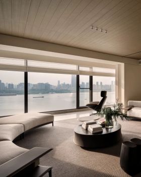 温州210㎡极简大平层私宅设计丨中国温州丨温州里外空间设计