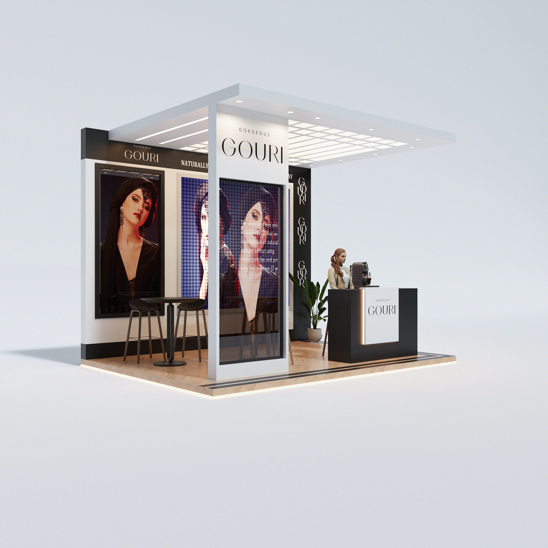 Brand Cosmetics Booth 室内设计丨沙特阿拉伯-5