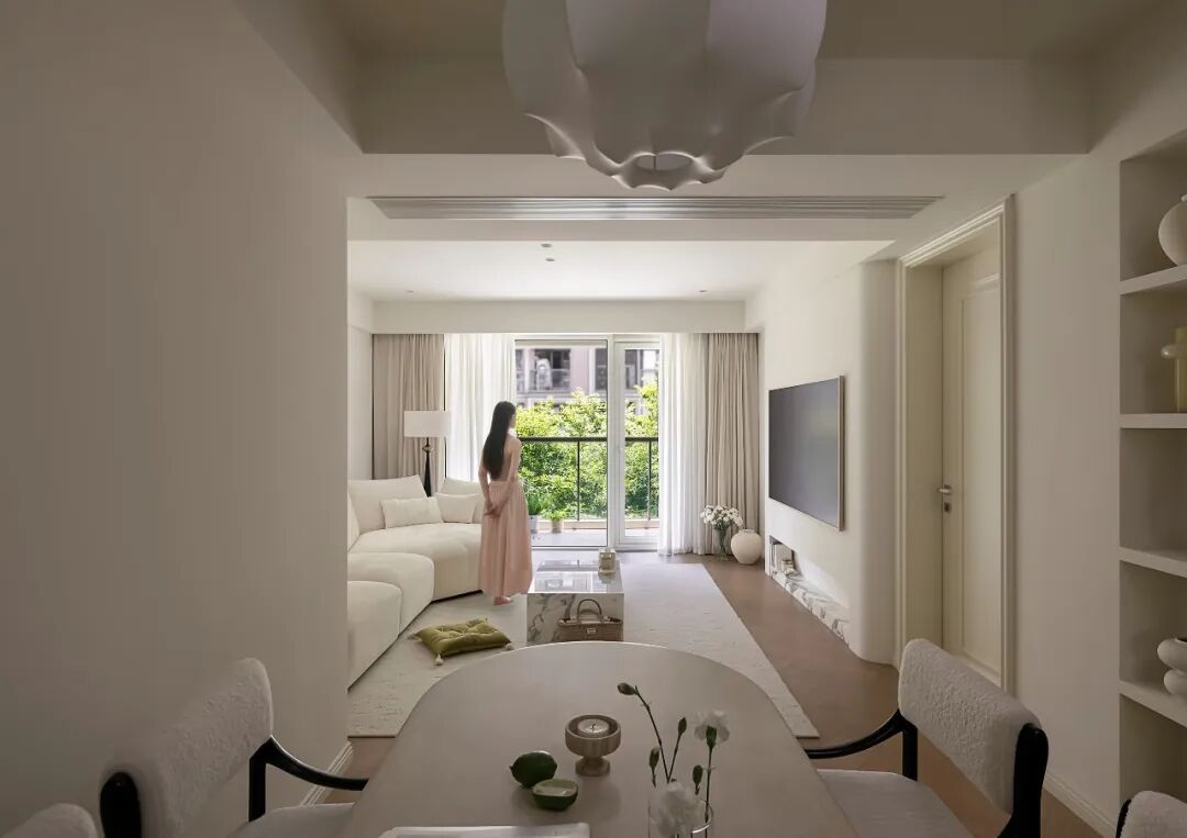 【新作】谁说小户型不能玩法式?97㎡治愈系空间,美到不想出门-48