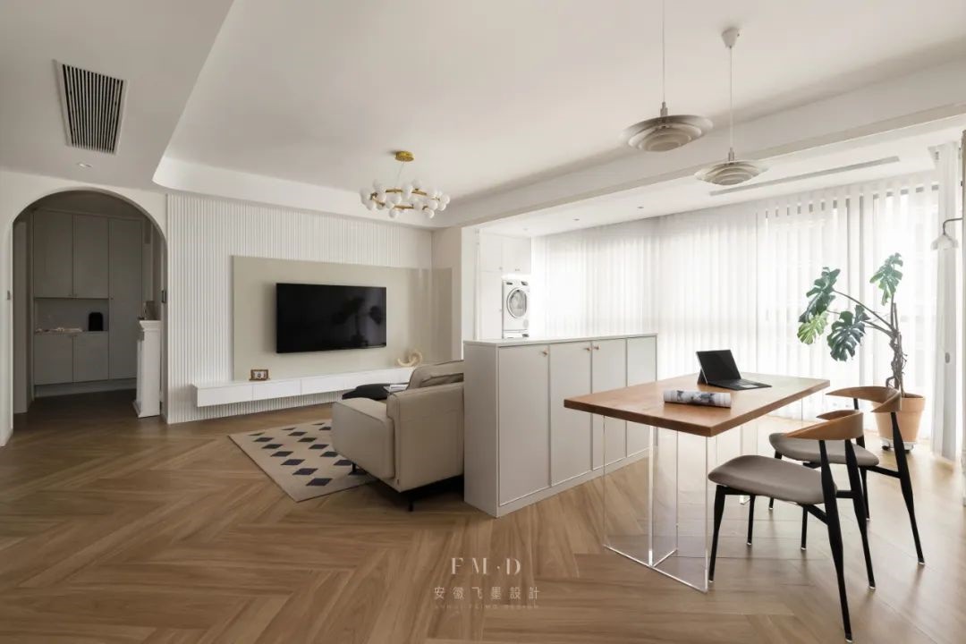 合肥金科博翠天辰 128㎡现代法式风精装房设计丨中国合肥丨安徽飞墨设计-2