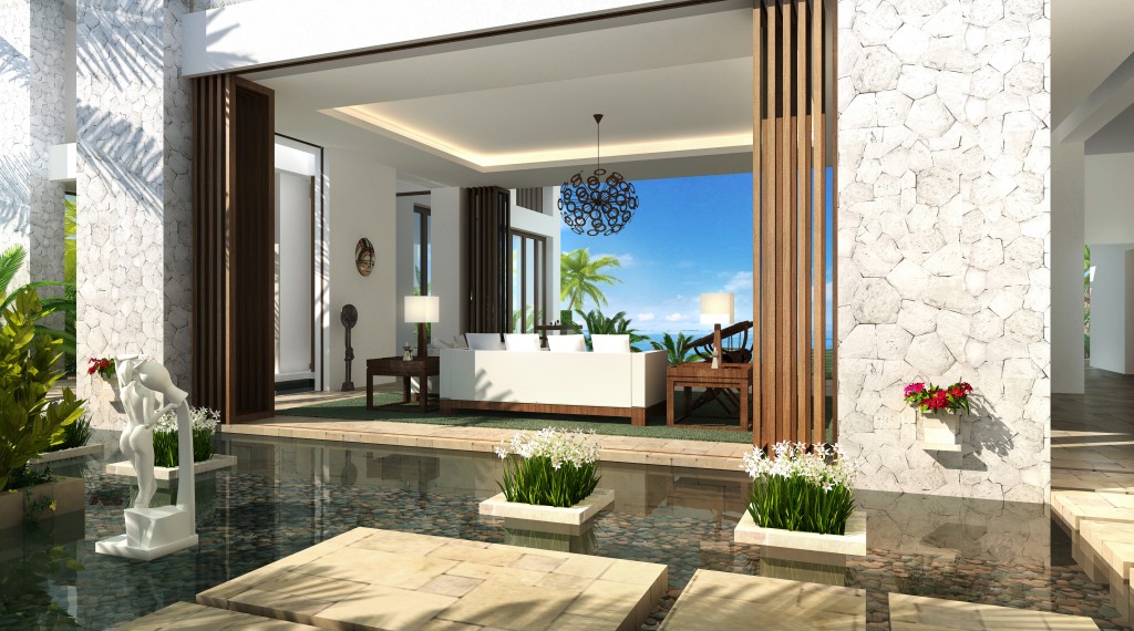 美国塞班岛度假别墅,新亚洲风格融入自然景观-25