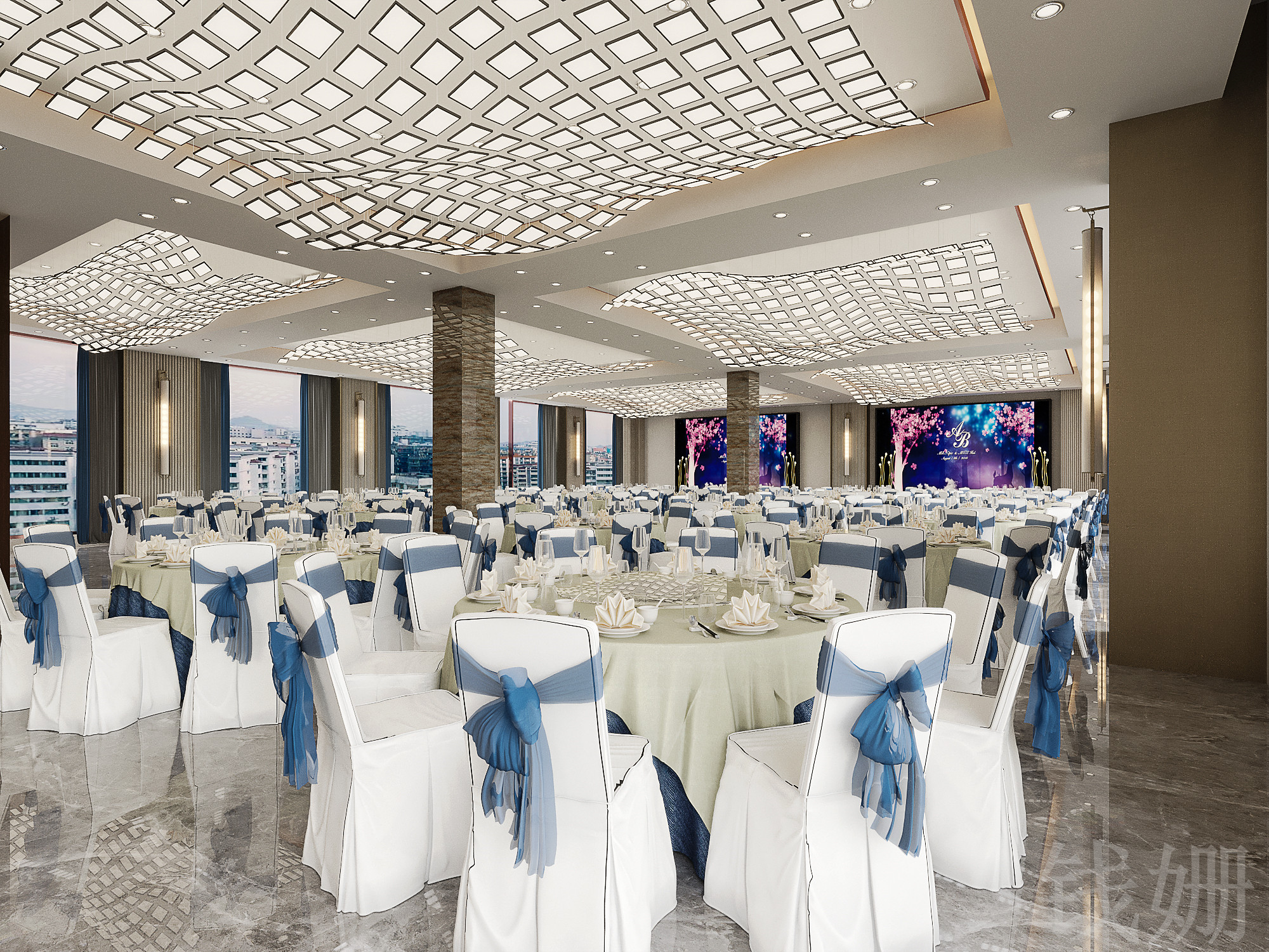 新中式海鲜酒楼设计-4