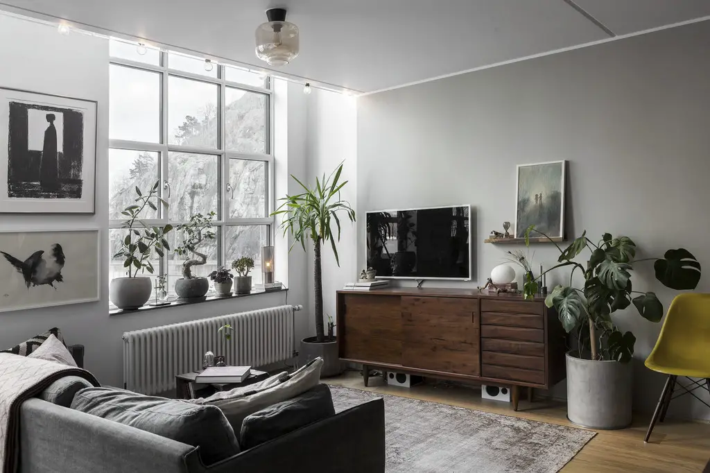 瑞典船厂改造的独特家庭阁楼-6