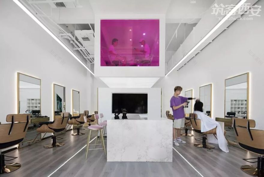 西安「禾里美发」盒子理发店,60㎡步步心机-22