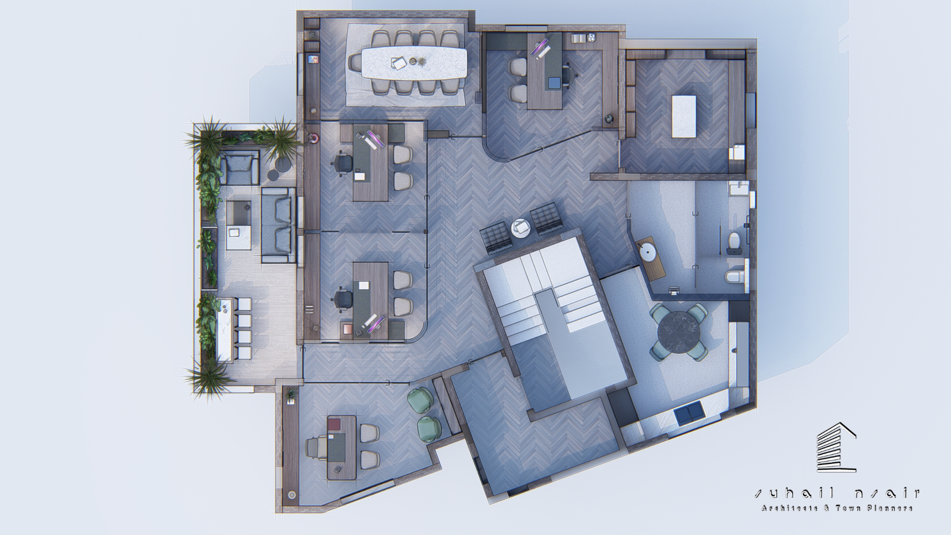 高科技办公空间设计丨NSAIR Architects & Town Planners-3