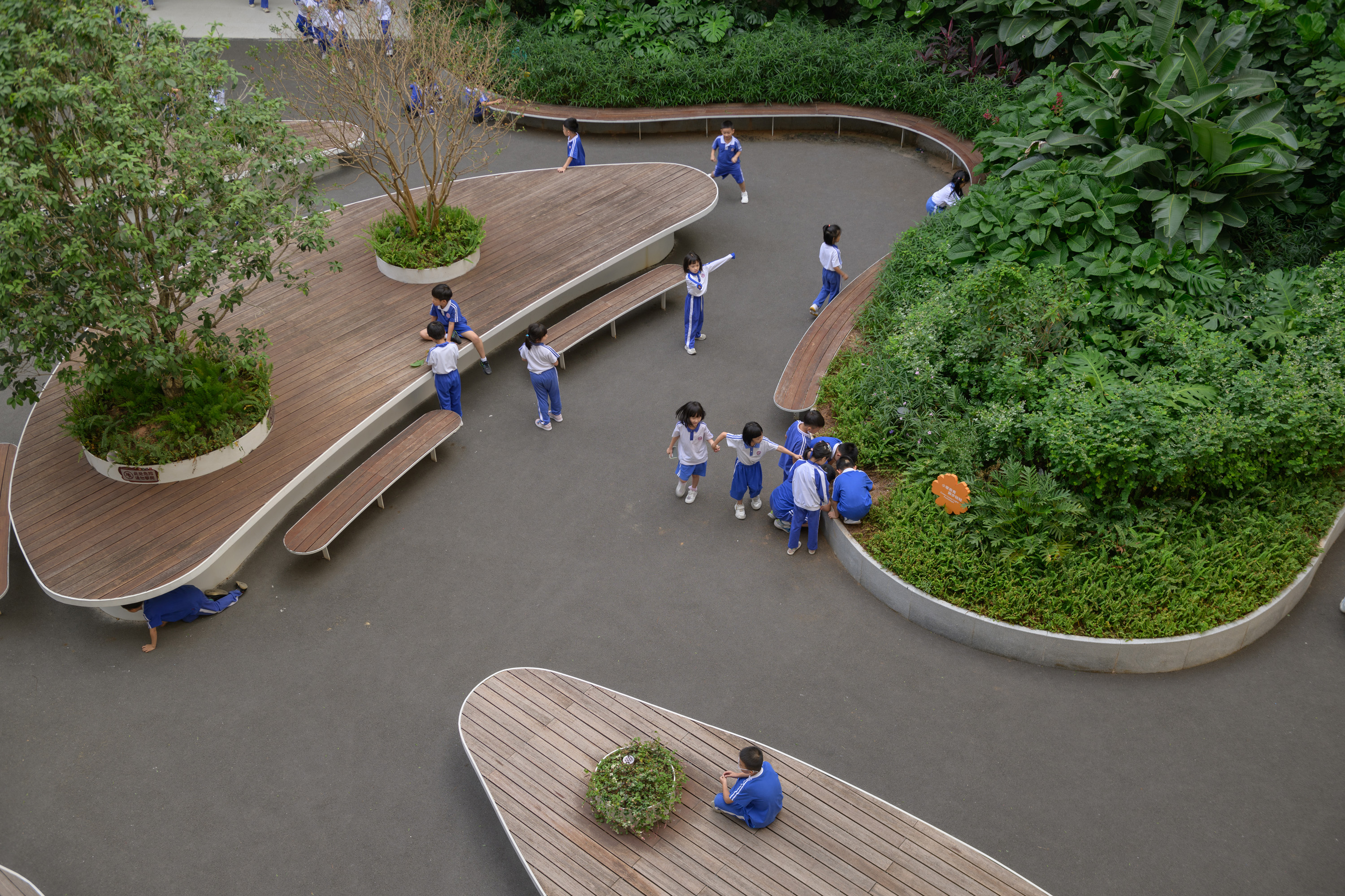 红岭教育集团 华富实验学校丨中国深圳丨大小景观,深圳市建筑设计研究总院有限公司,广州天泓-77