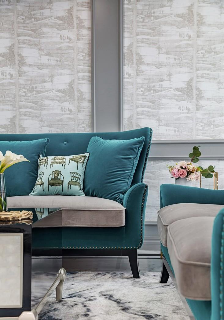 云端点墨设计丨公寓丨鎏砂 - 美式混搭风格餐厅与卧室设计-9