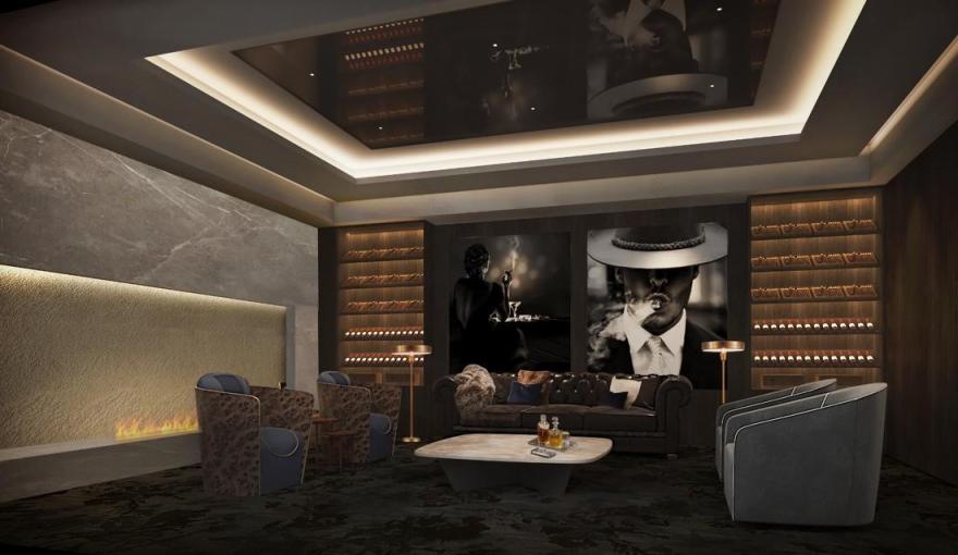 未来主义影院设计 | 多元化空间与材质的完美融合-25