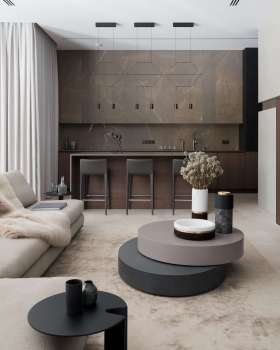 The interiors of the country house in Yuzhnoe Butovo Alexandra Fedorova