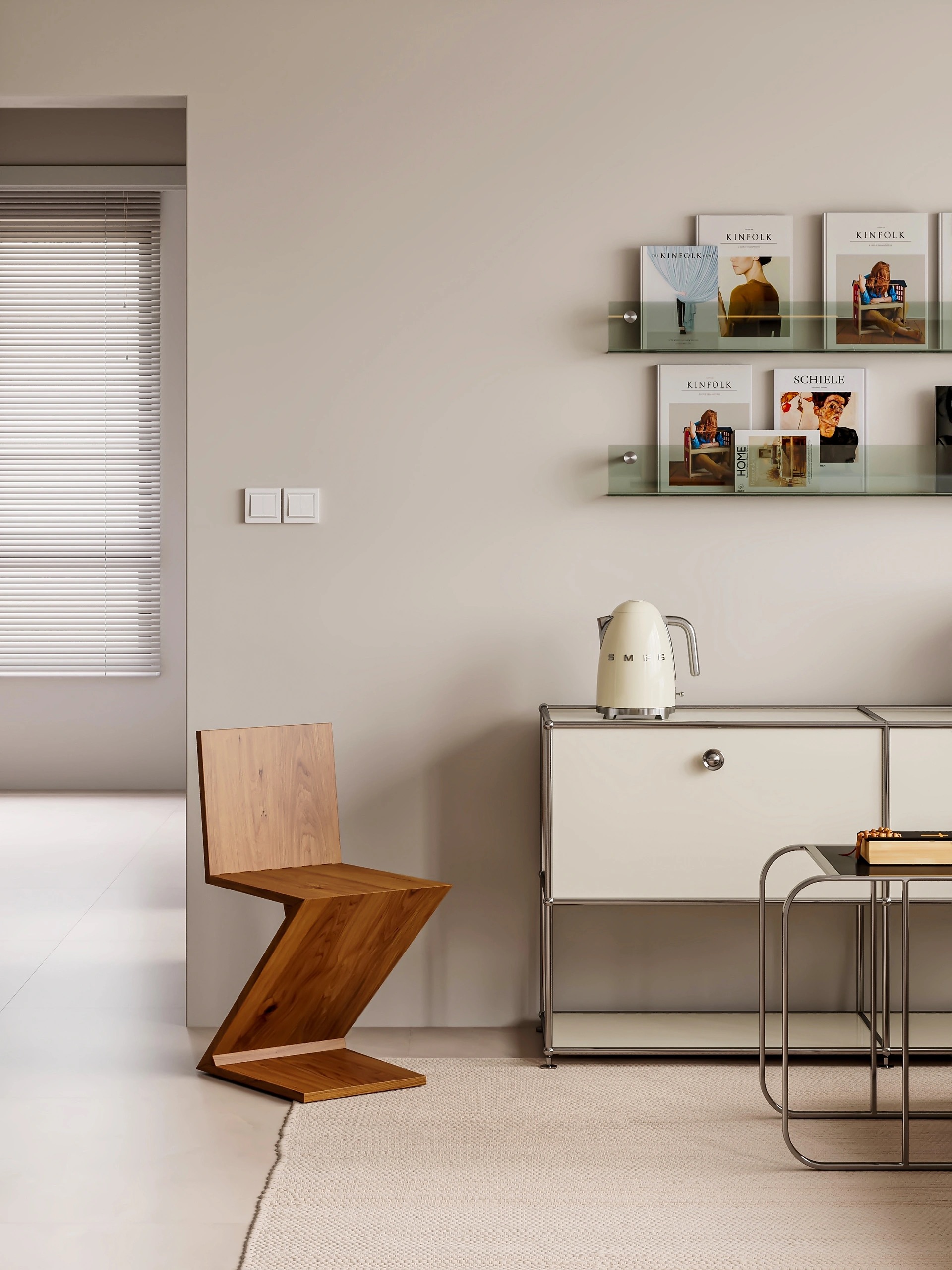 现代客厅效果图表现-4