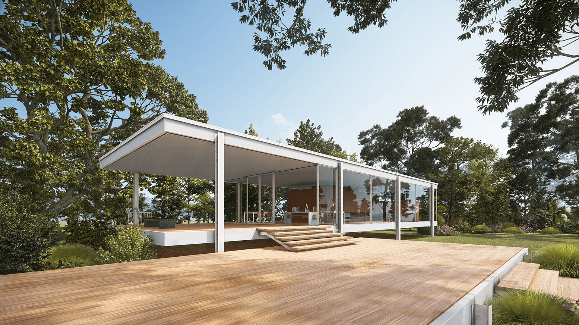 FARNWORTH HOUSE 渲染图丨Lumion 课程学生-4