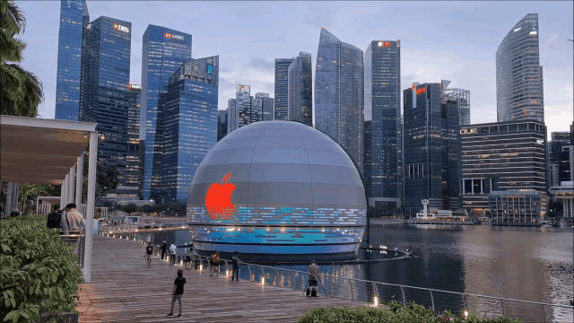 全球首个水上漂浮苹果店，创新设计诠释品牌理念-30