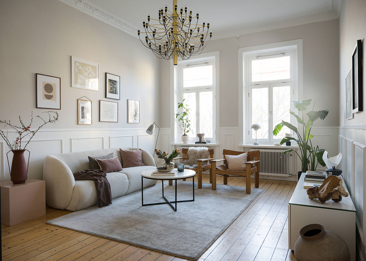 斯德哥尔摩优雅宽敞公寓设计-1