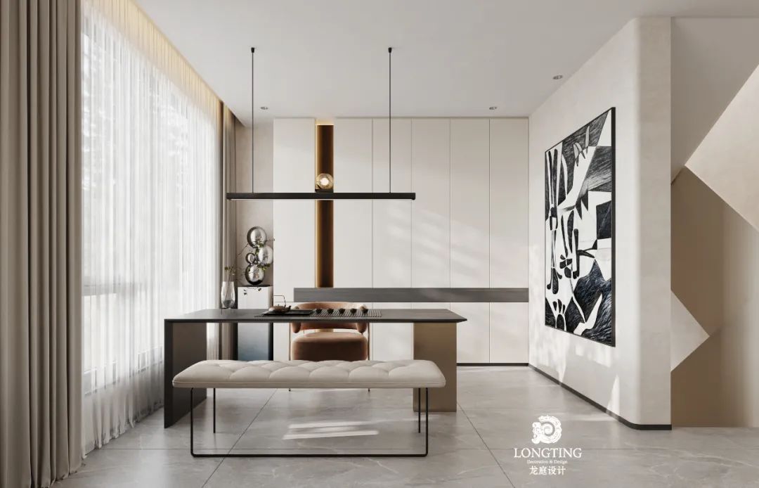 西湖观邸 410 方现代黑白空间设计丨中国湖州-10