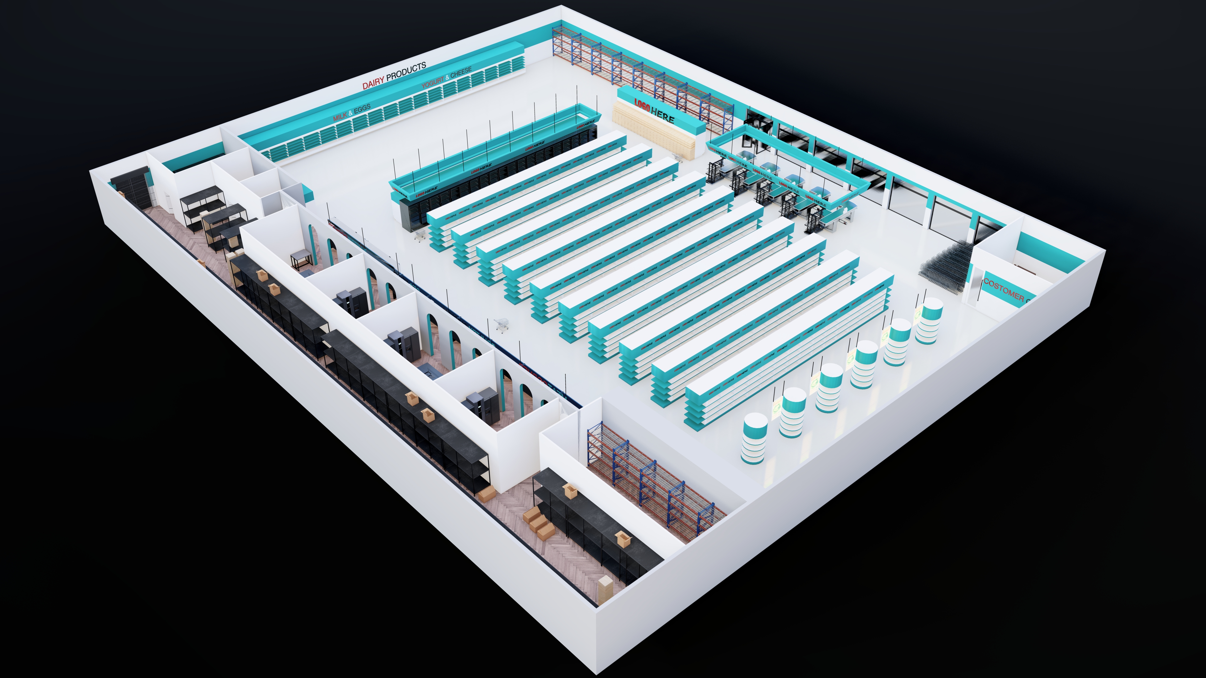 DIY store or super market design-3