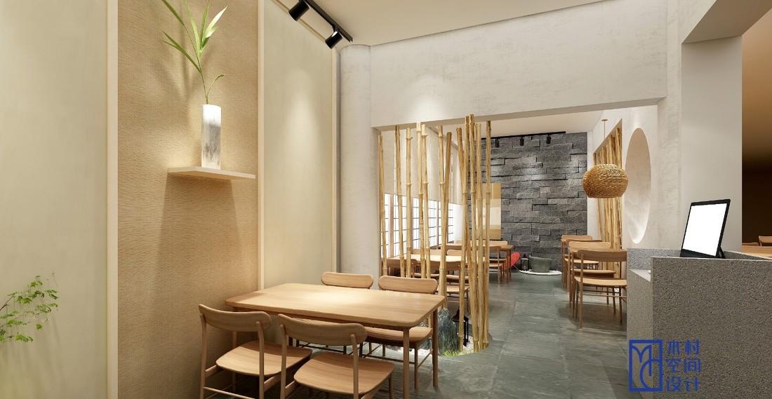 
日料店装修 | 烟火气之下的一片宁静 -3