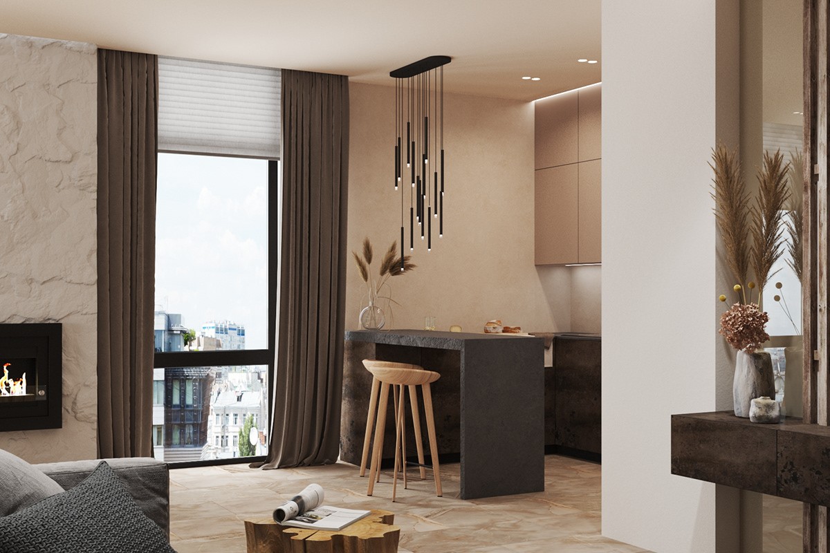 110m2空间设计--自然元素，温馨又高级！-4