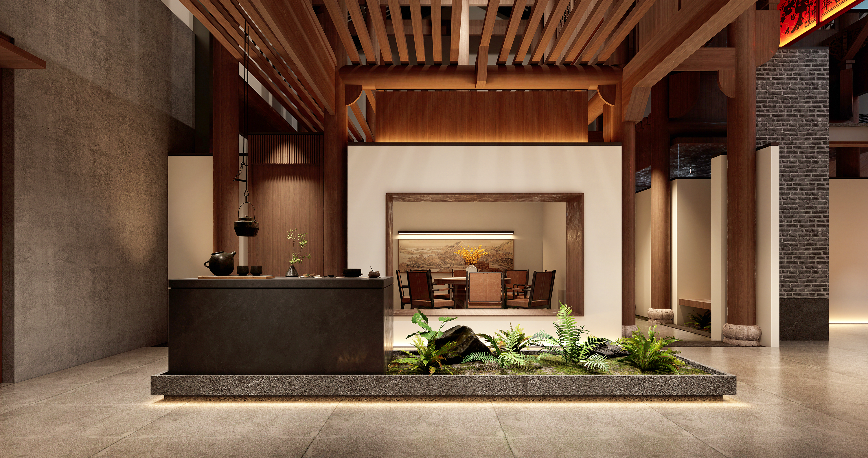 万境壹空·祥侬国鸡宴餐饮空间设计实景呈现-30