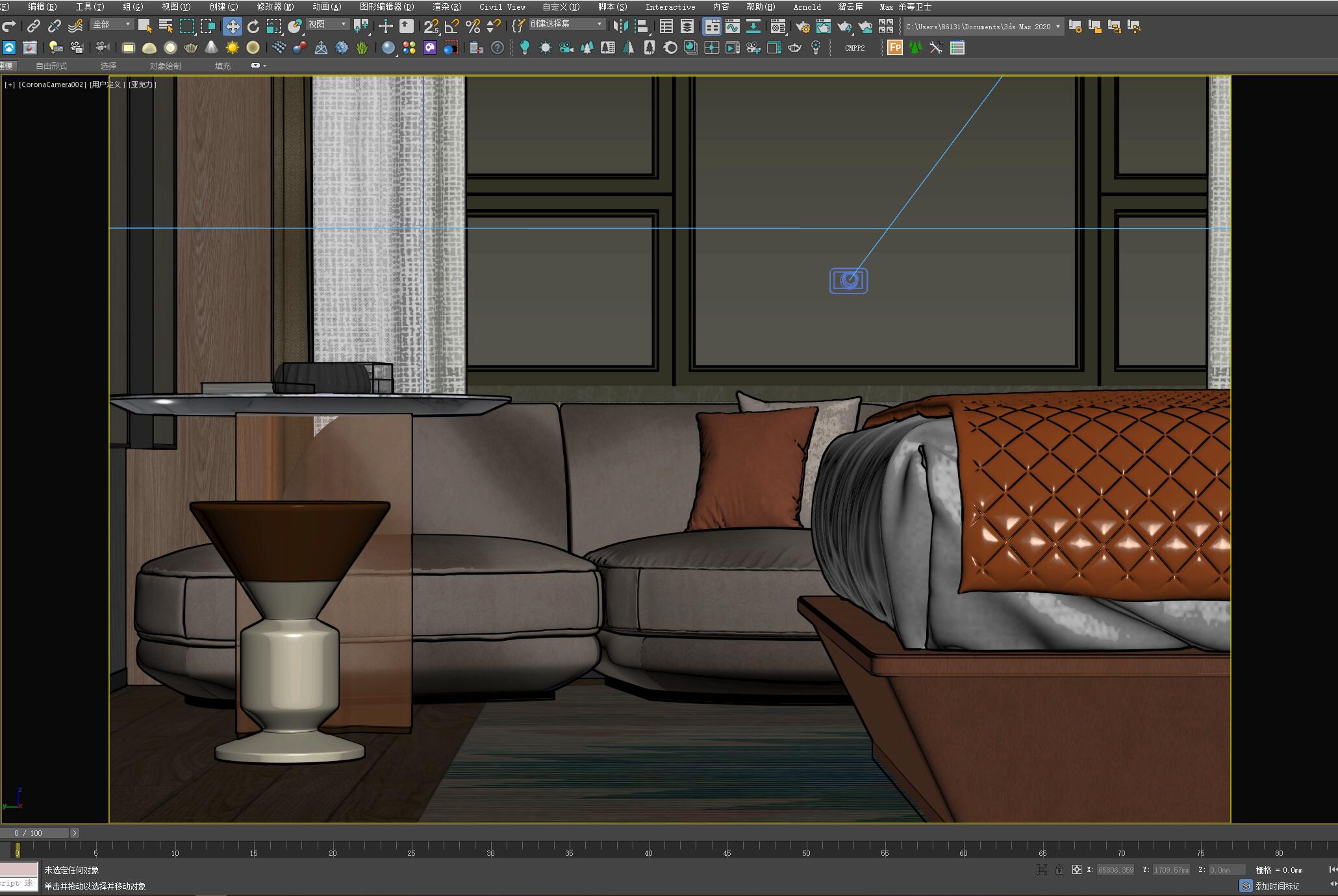 简约风格酒店大床房设计-4