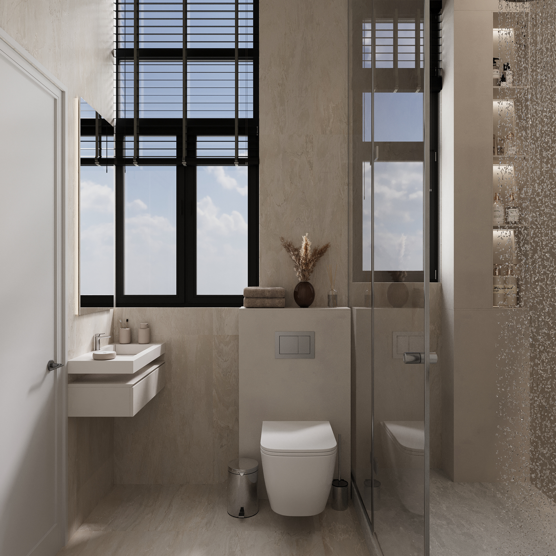 Apartment室内设计及3D可视化项目丨Iryna Semenovych-13
