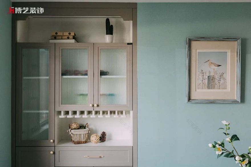 蓝调婚房 | 美式风格中的蓝粉浪漫-16