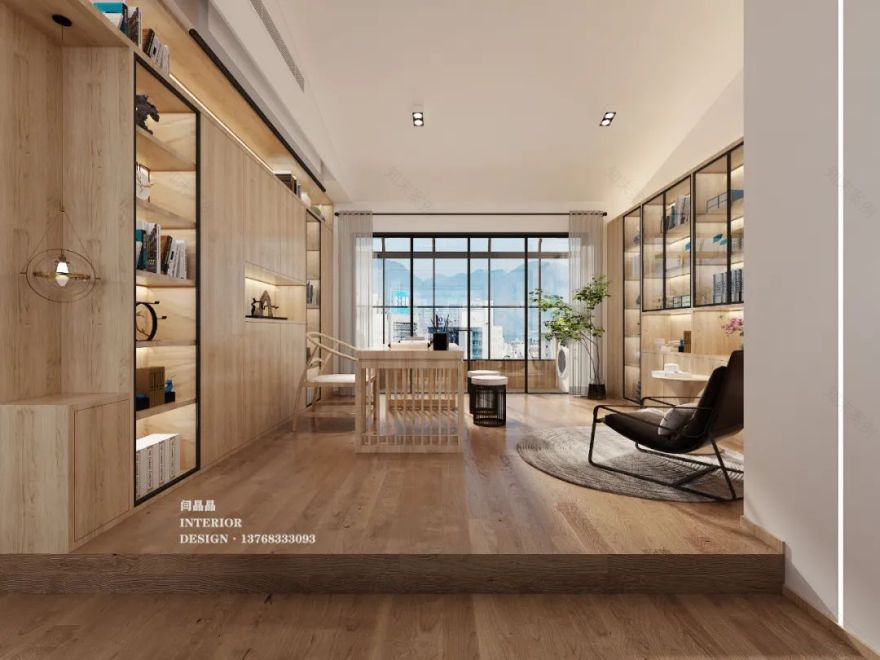 原木风复式居住空间设计丨中国桂林丨闫晶晶-27