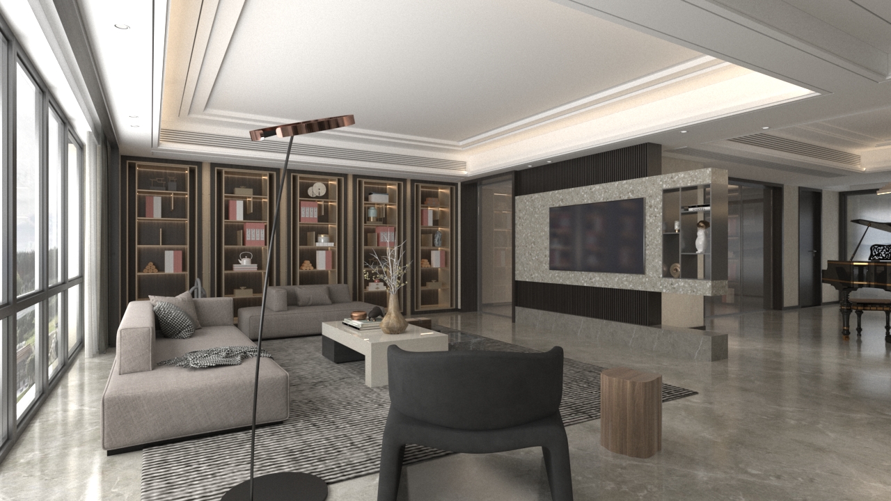 现代奢华公寓室内设计-6