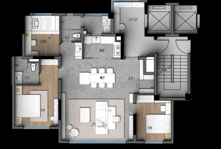 蜜尔设计 · 成都万科· 都会甲第样板间丨中国成都丨深圳市蜜尔室内艺术设计有限公司-97