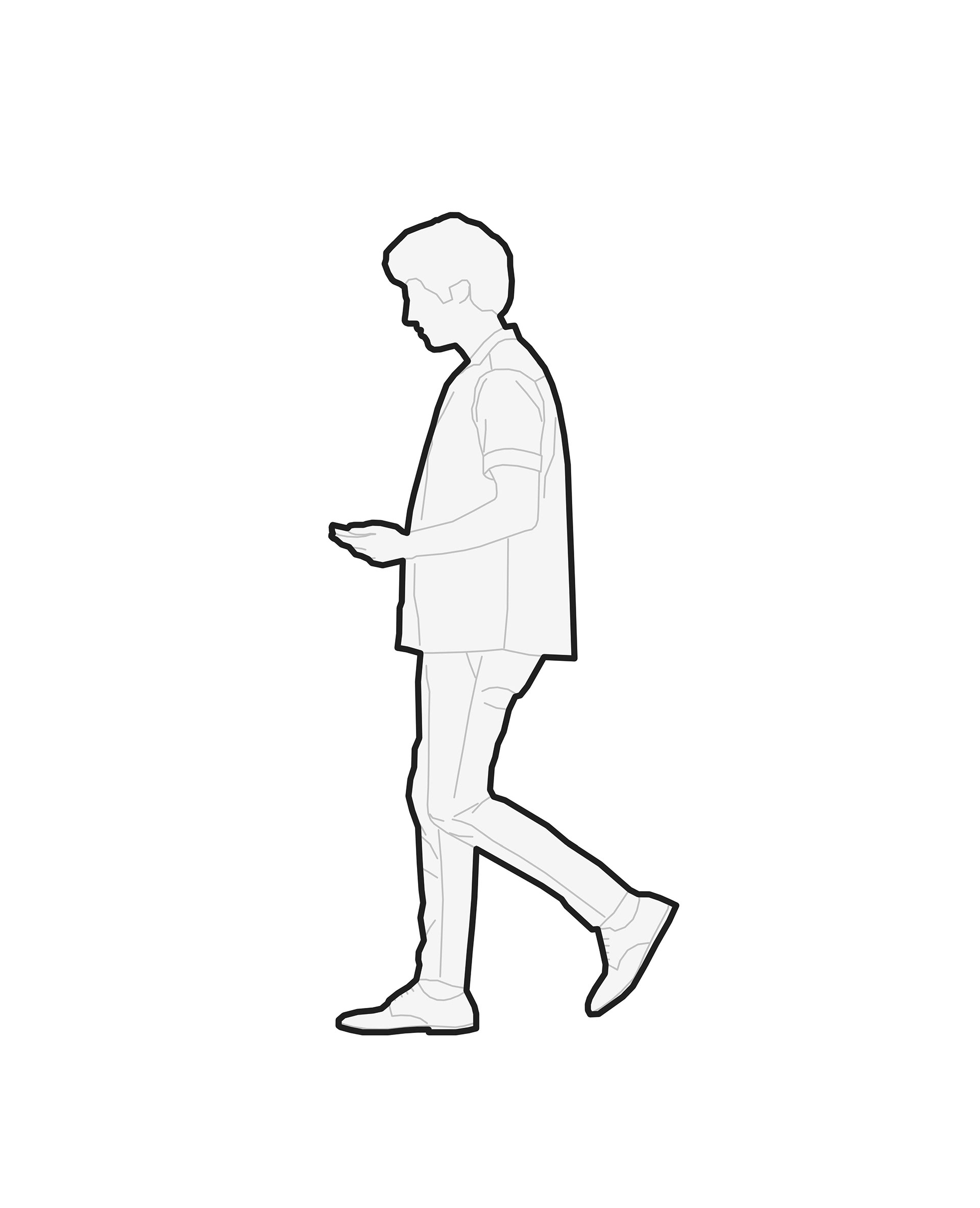 Revit人物轮廓族集-6