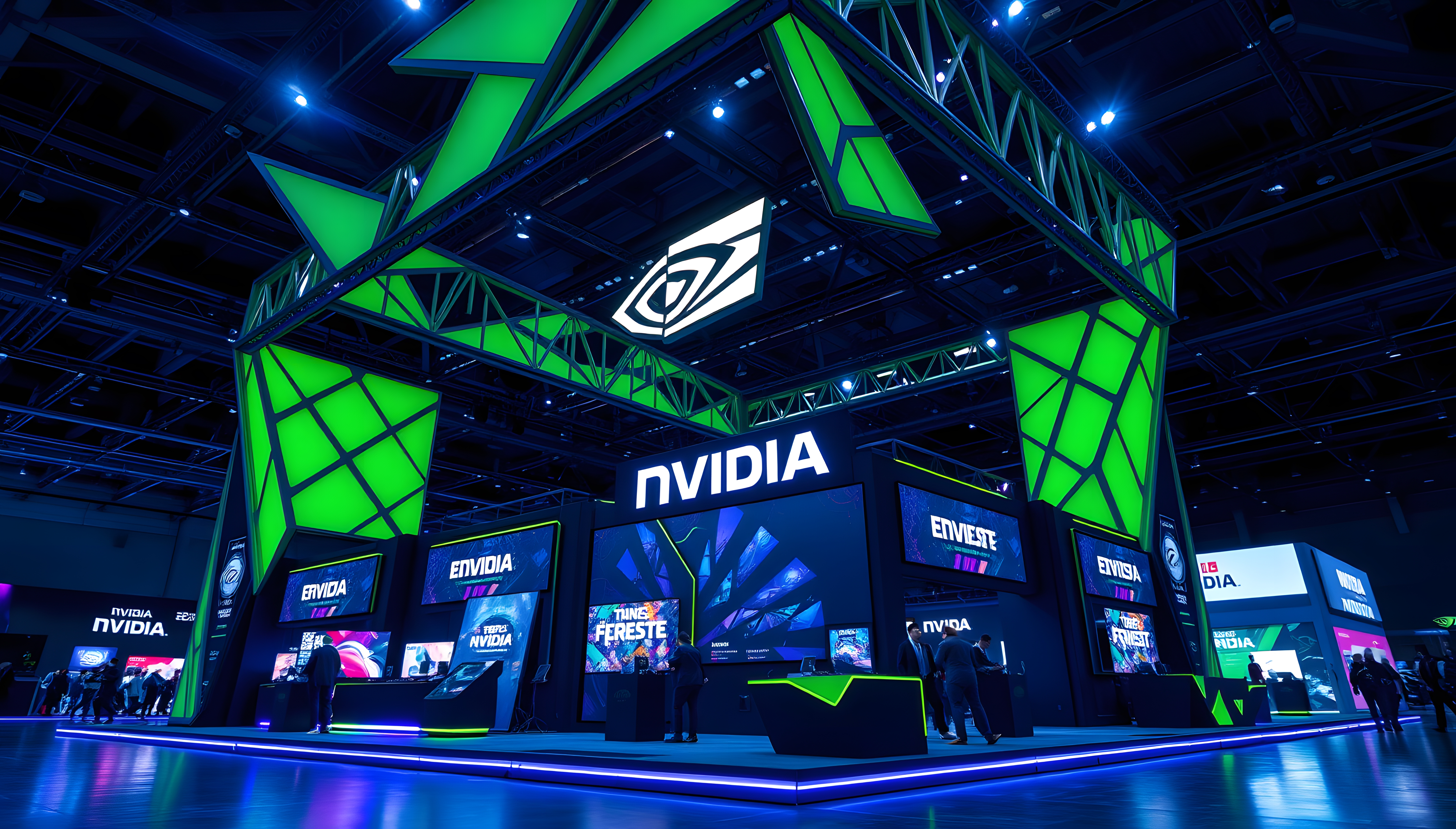 NVIDIA game exhibition booth.-0