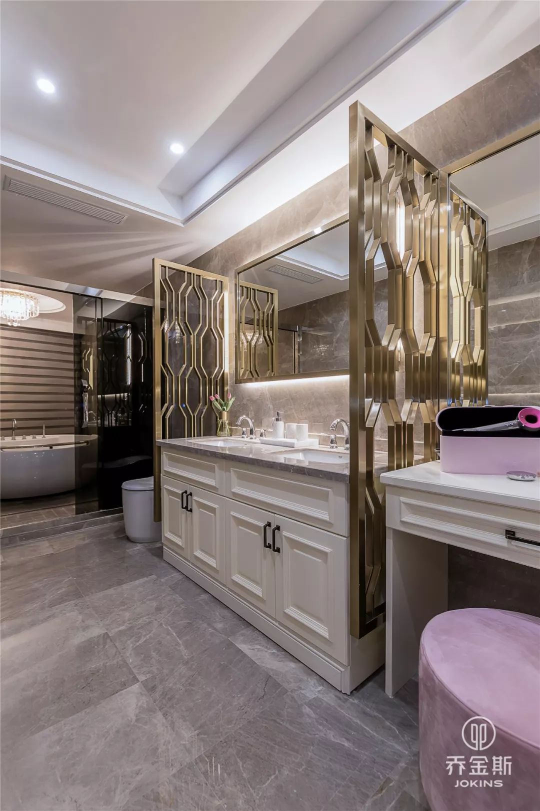 法式轻奢浪漫风情,乔金斯 250m²大平层设计-34