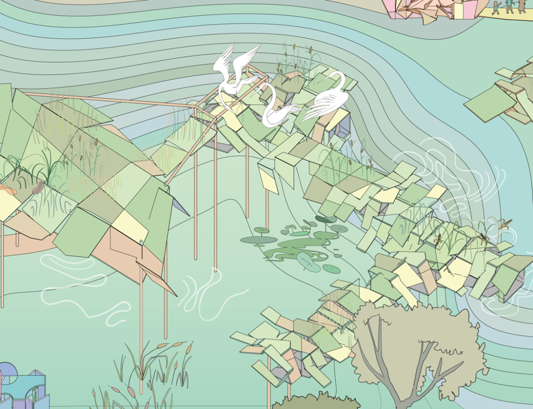UIUC建筑大一惊艳课设！“几何动词+动态响应”打造共生建筑装置！-192