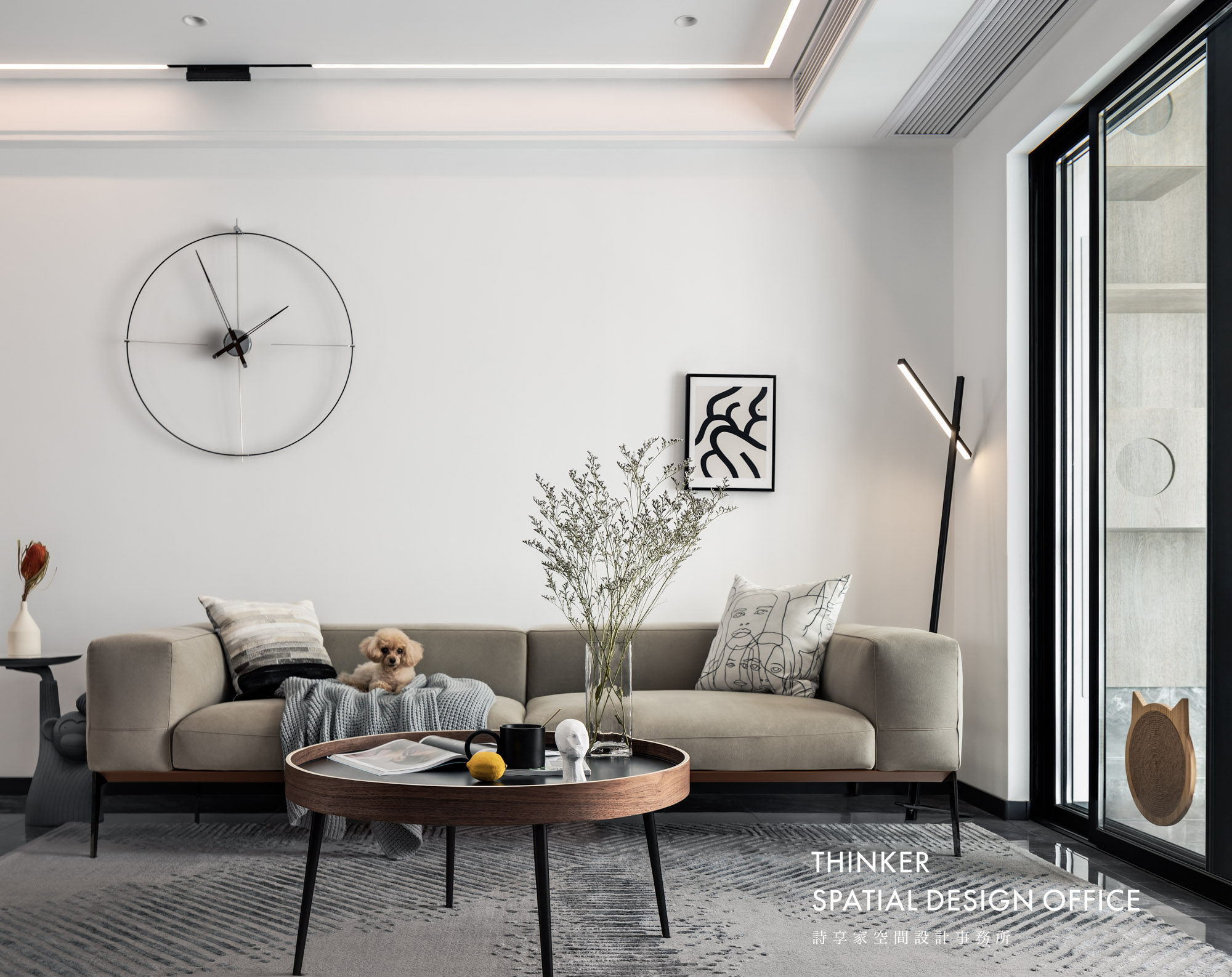 亲密关系丨旋转电视+开放式中西厨，让空间来适应家人之间的互动-28