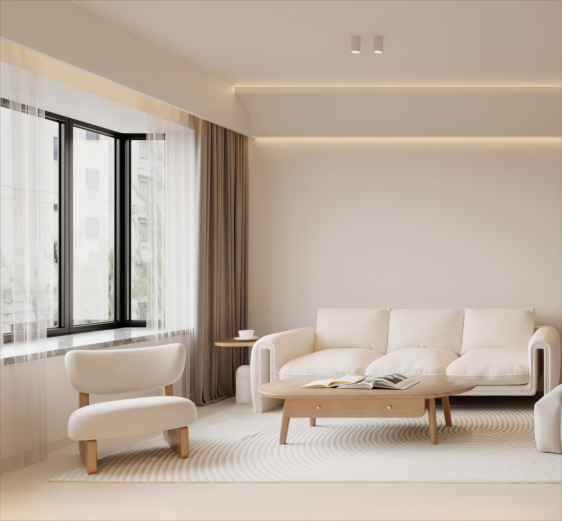 深圳口山设计：宝安·汇宝苑83㎡，设计与生活和谐共舞-2