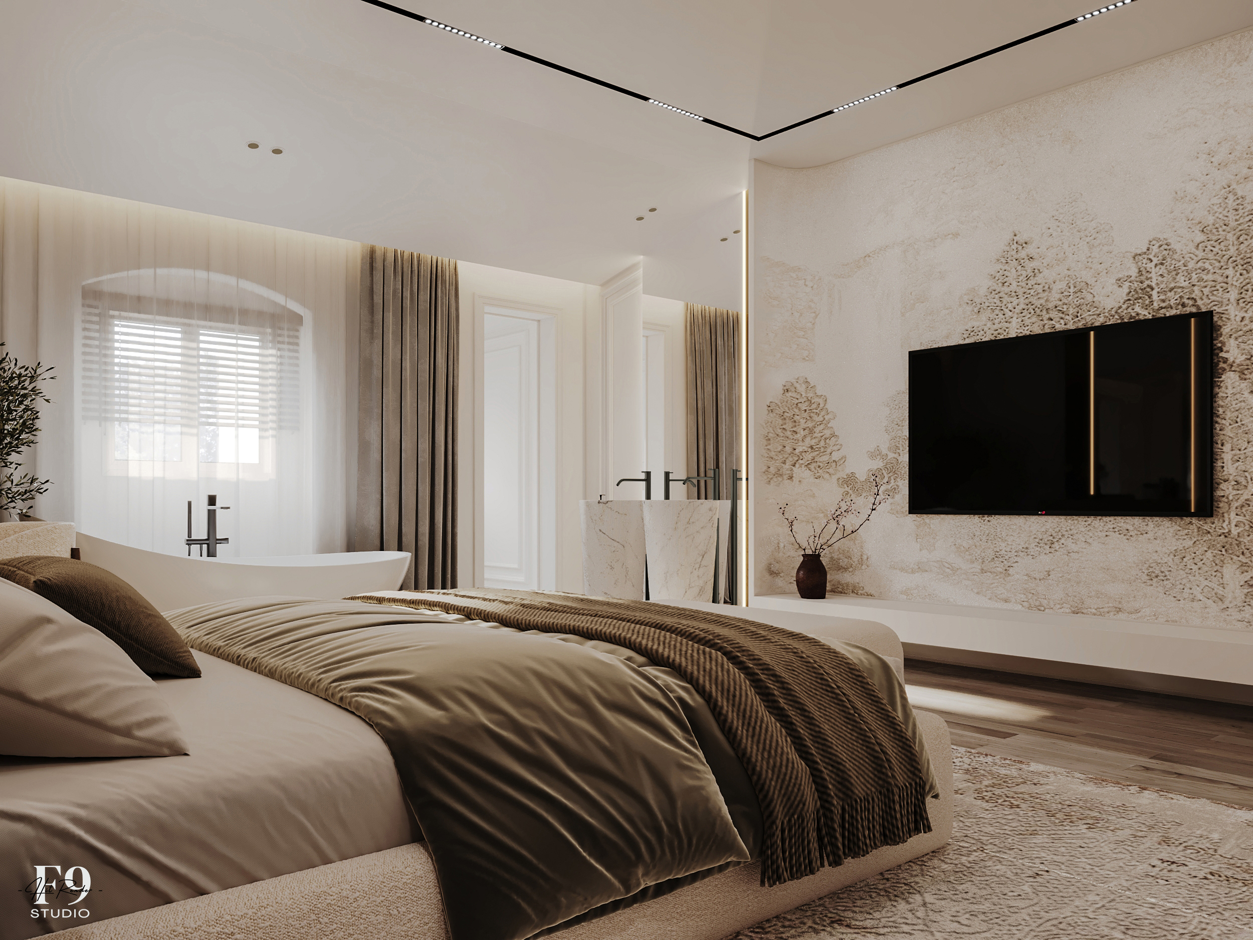 主卧设计项目丨Italy丨F9 Studio-8