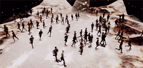 拉脱维亚国庆庆典舞台设计——'Both Sides' 多边形投影舞台-9