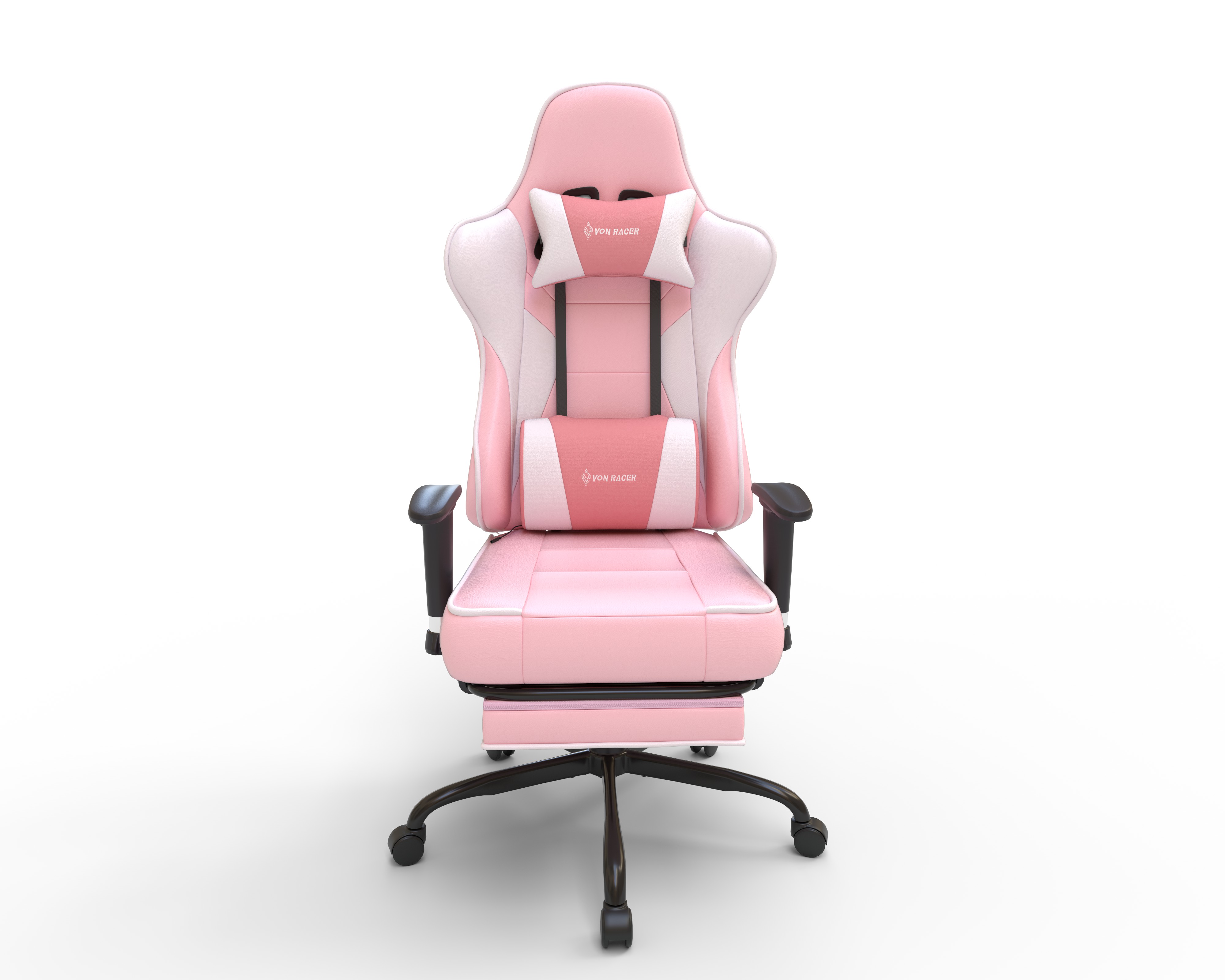Gaming Chair with Footrest Armrest Adjustable-5