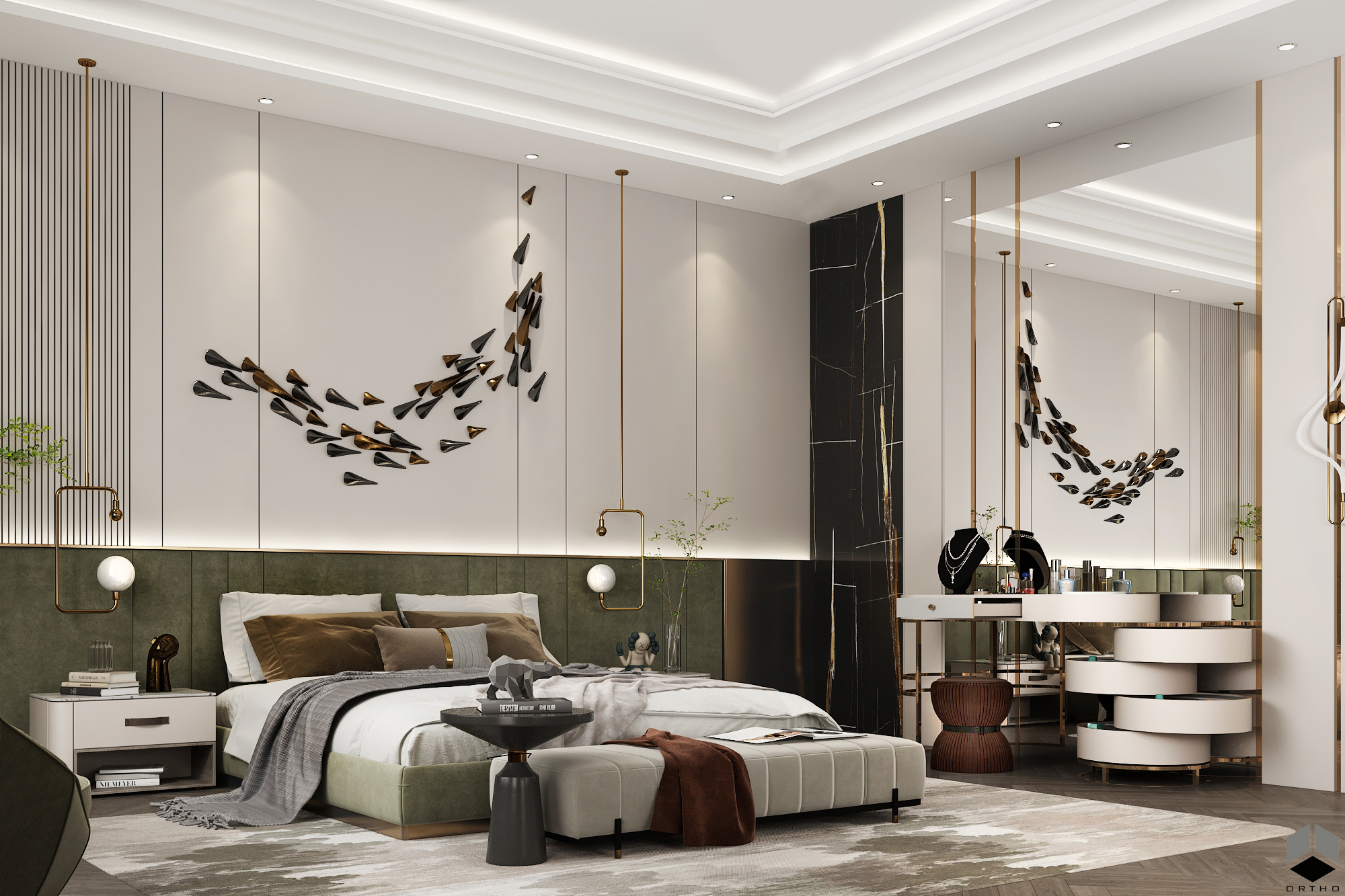 LUXURIOS MASTER BED ROOM & BABY AREA-7