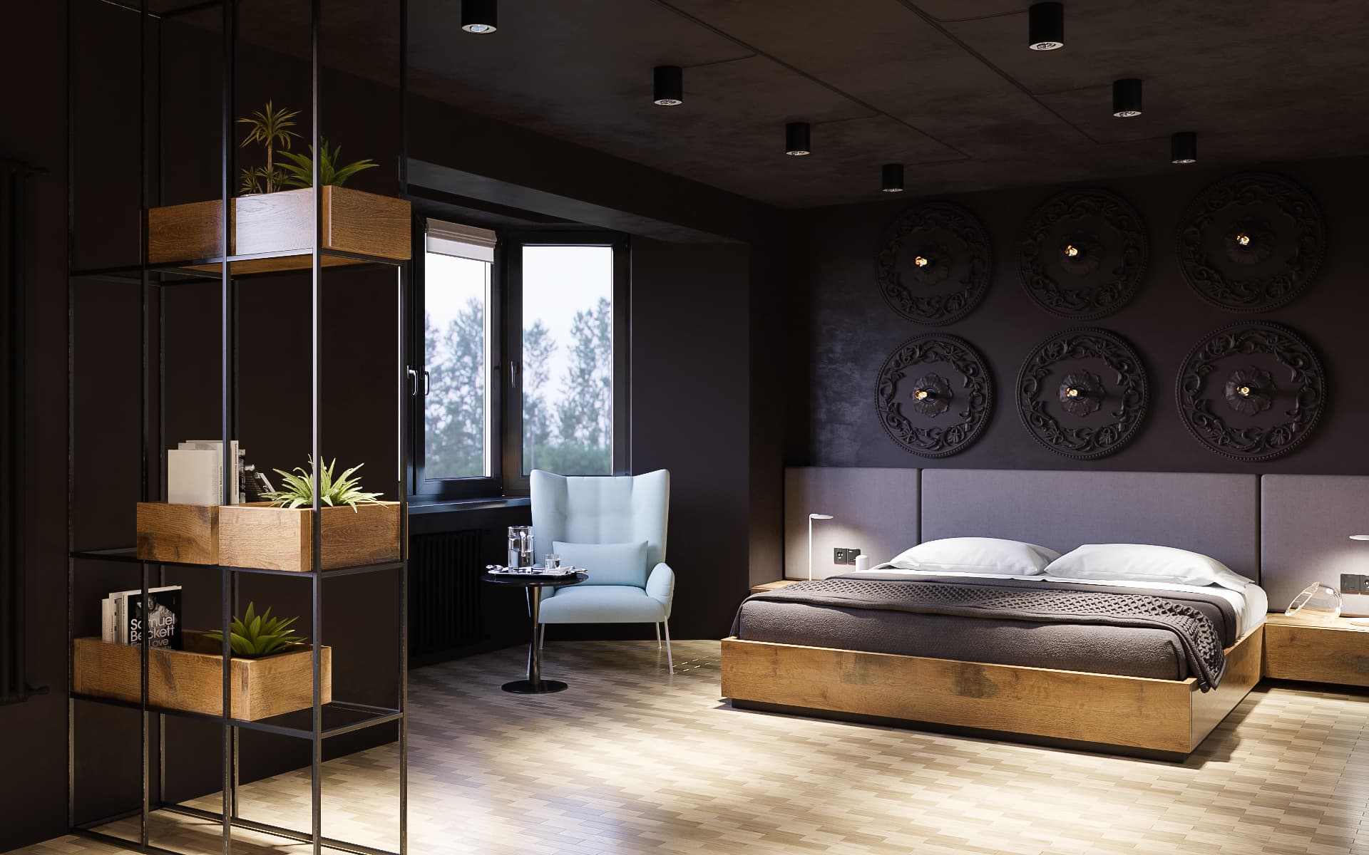 石墨色调的 loft 公寓设计项目丨白俄罗斯明斯克丨“Станза”工作室-25