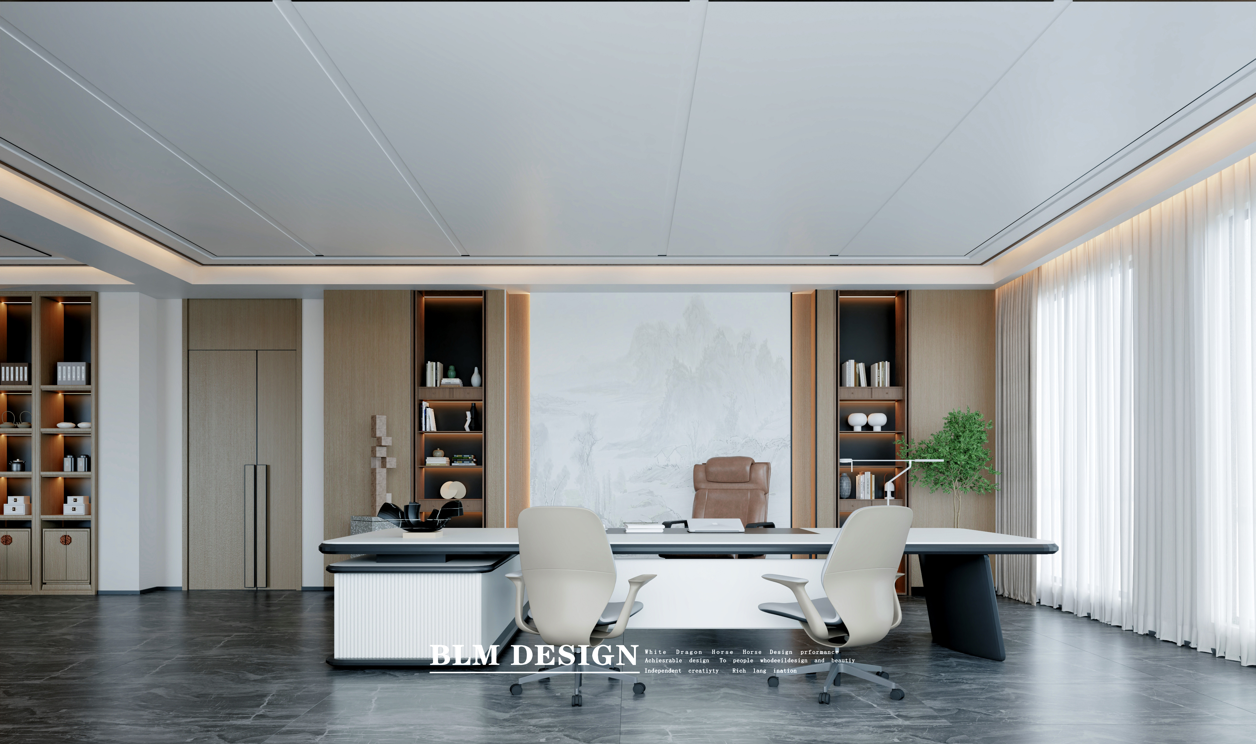 办公空间-白龙马效果图-22