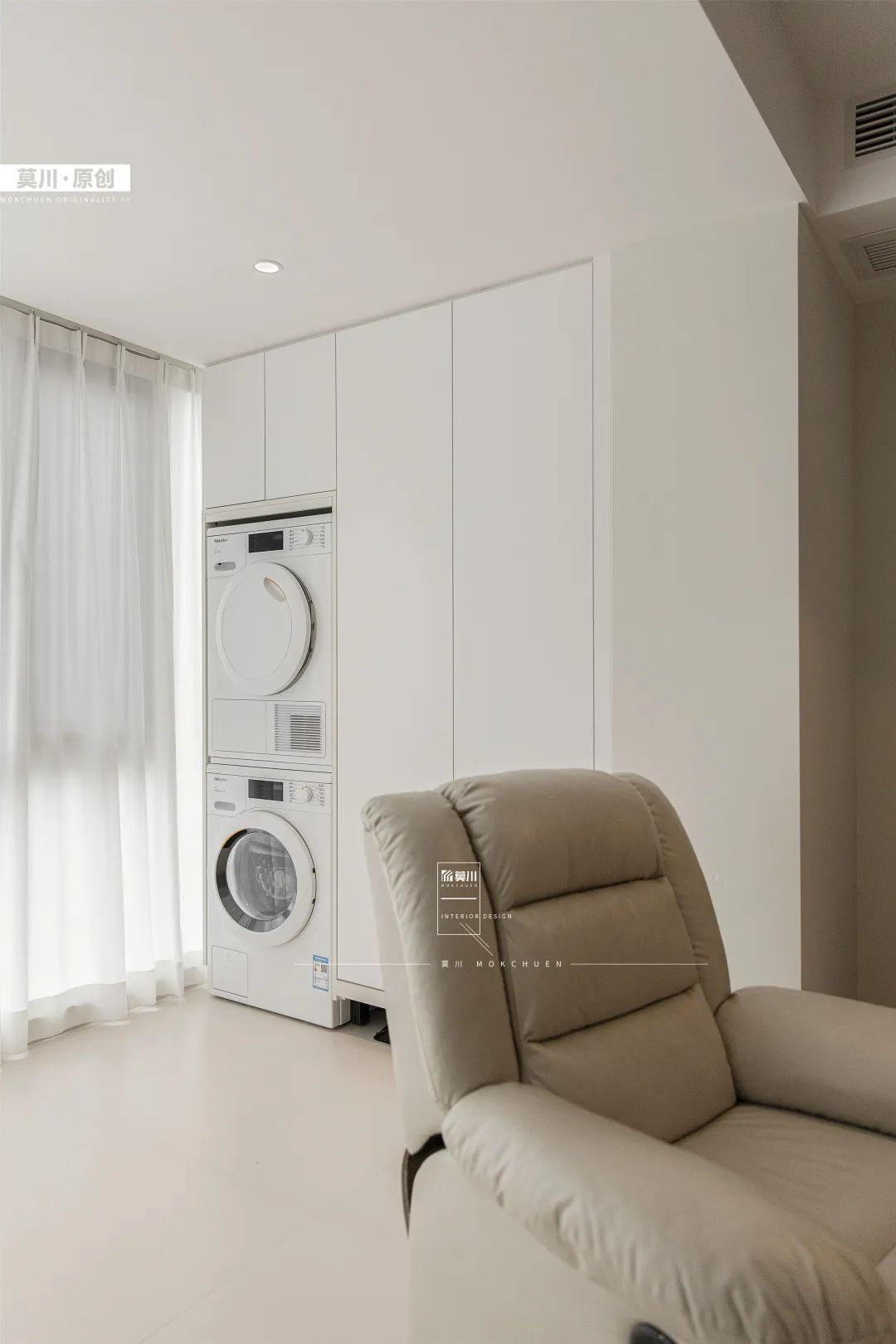 【莫川实景作品 | 厚德品园】断舍离+时代到来，极简奶油风格，化繁为简，更显设计功力-74