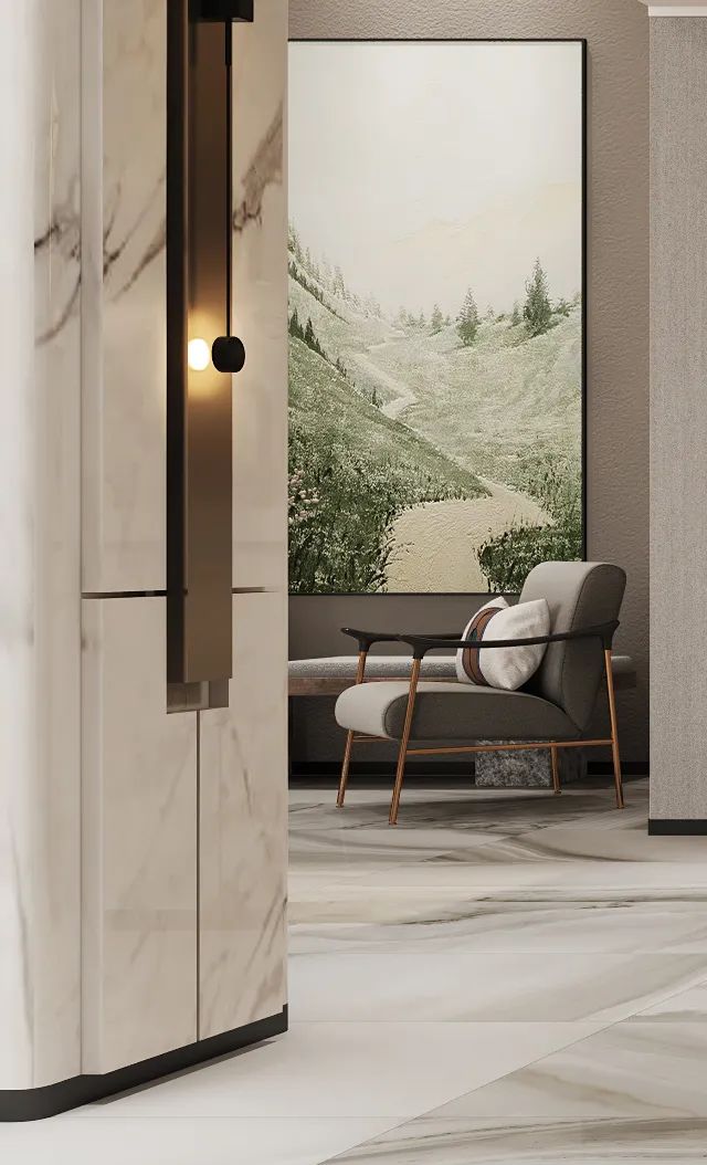 立于当下 静守自然 · 广州某别墅现代轻奢新中式设计丨中国广州丨广州W设计-15