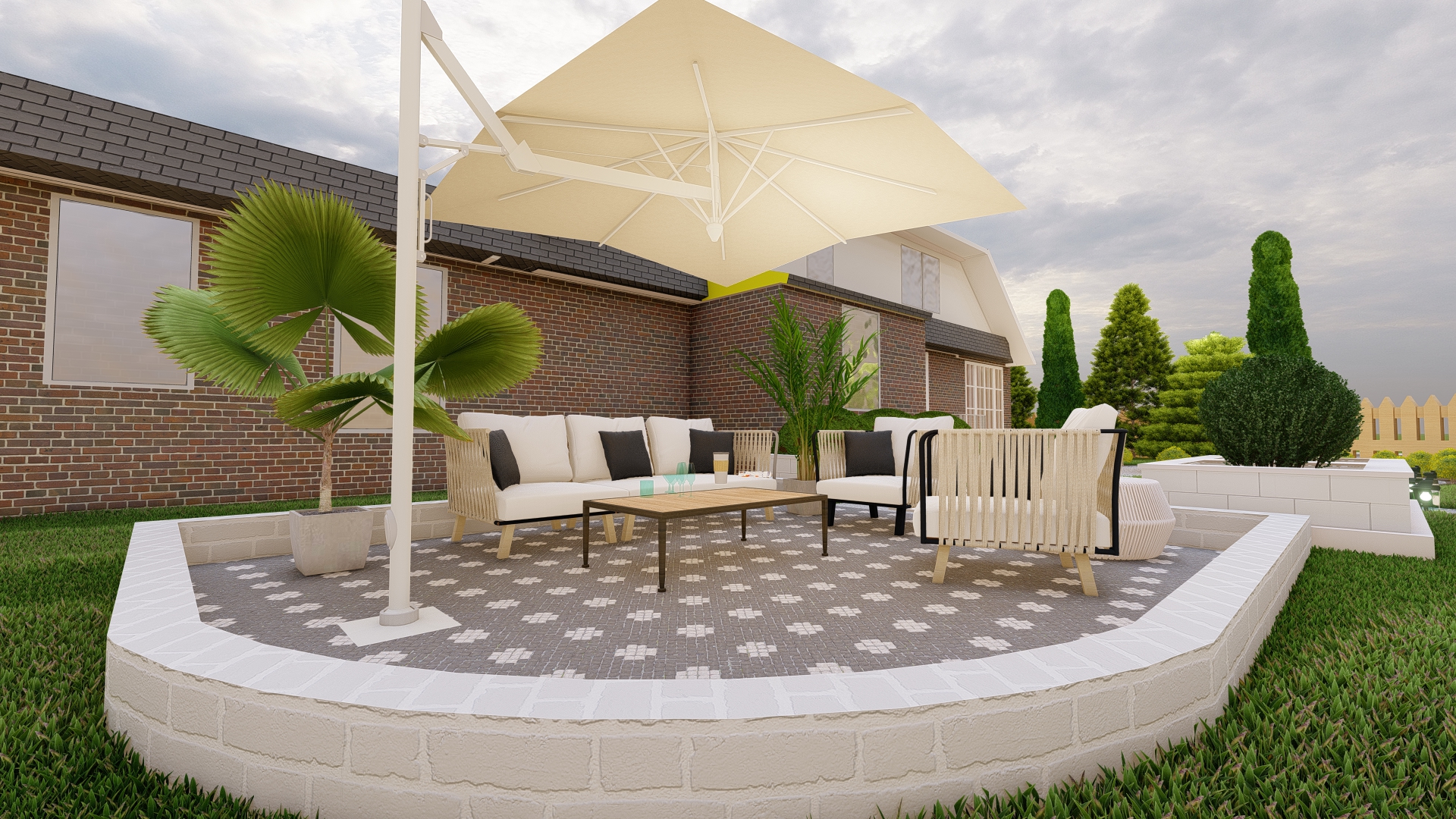 Backyard & Front yard landscape Design-6